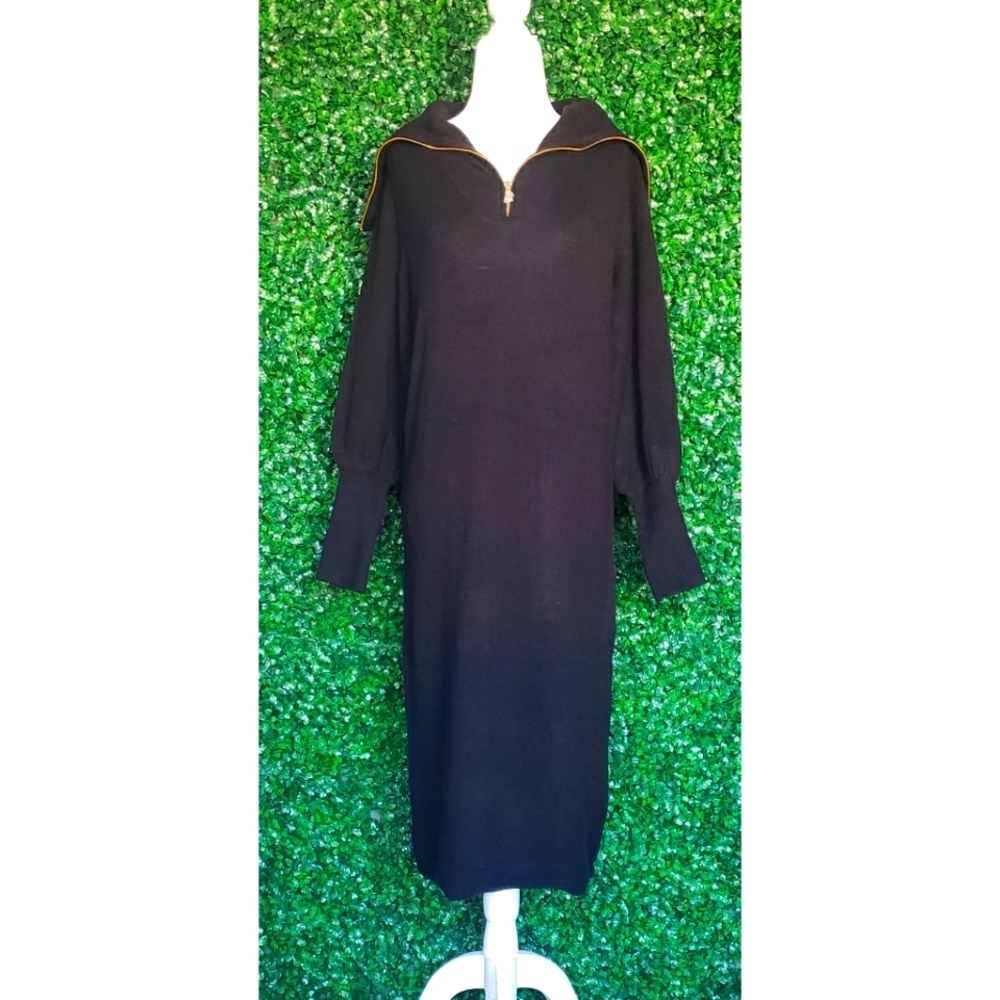 3. J.Crew Half-zip sweater-dress in supersoft yarn - Picture 5 of 6